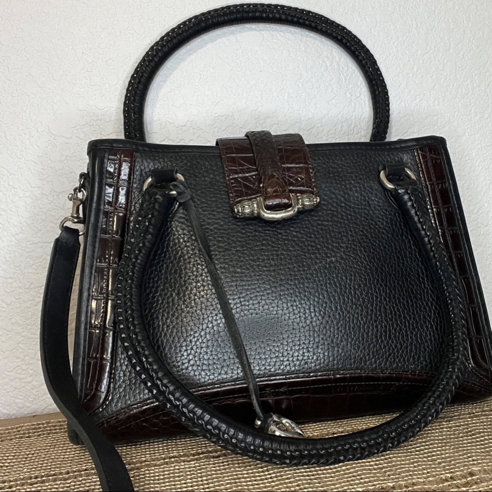 ✨ Classic Vintage Brighton Leather Handbag ✨ - Picture 3 of 12